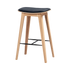 Nordic Bar Stool - Oak with stitches