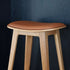 Nordic Bar Stool - Oak with stitches