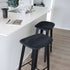 Nordic Bar Stool - Black Stained Oak