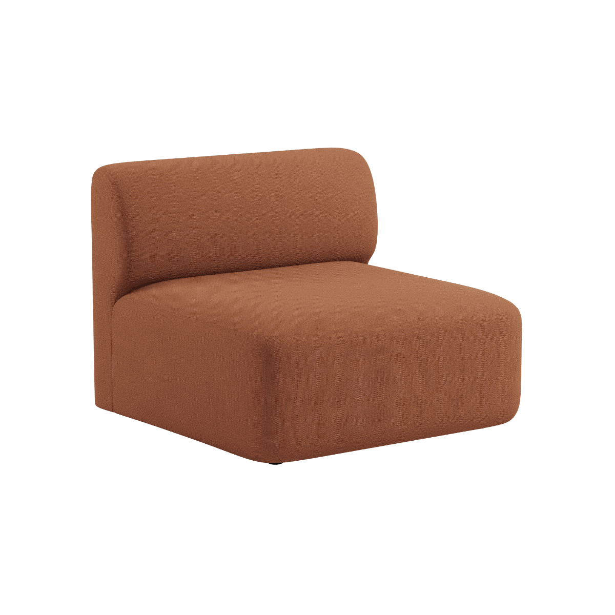Bruin Fjord sofa zitgedeelte van sackit met zachte bekleding en brede comfortabele zitting voor een rustige Scandinavische inrichting