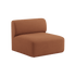 Bruin Fjord sofa zitgedeelte van sackit met zachte bekleding en brede comfortabele zitting voor een rustige Scandinavische inrichting