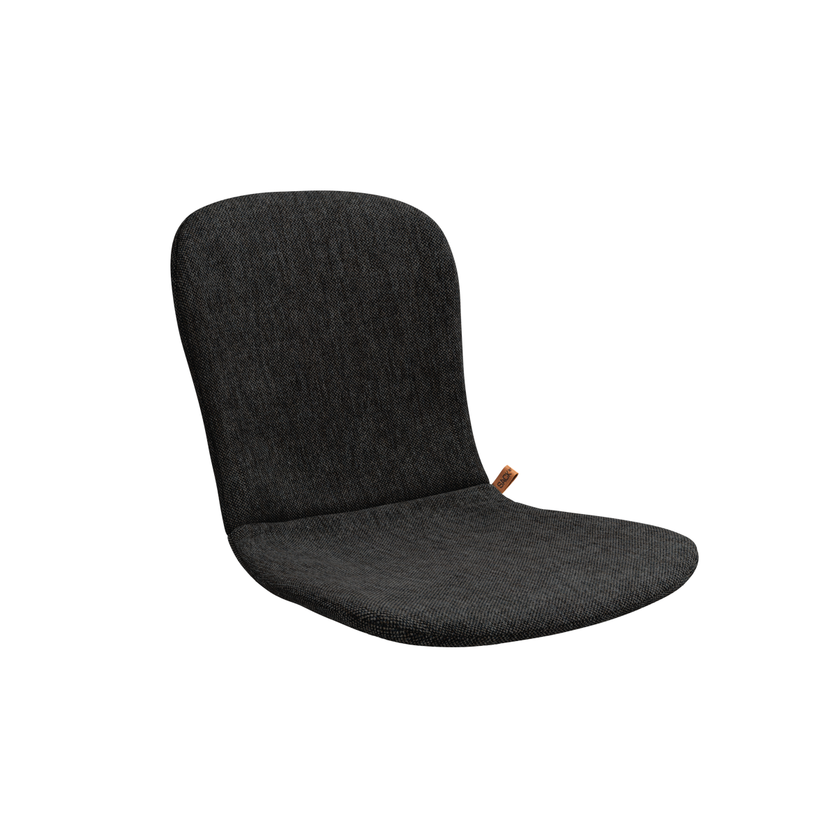 Donkergrijs zitkussen op maat voor de Patio Chair no One van sackit met zachte bekleding voor comfortabel buiten zitten in een moderne tuinstoel