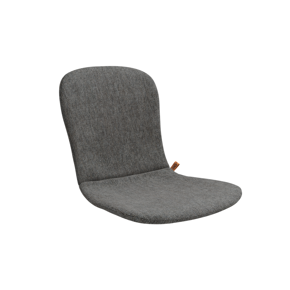 Donkergrijs zitkussen op maat voor de Patio Chair no One met zachte bekleding voor extra comfort tijdens buiten eten en ontspannen
