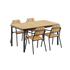 Kirra Dining Table & 4 Kirra Patio Chair