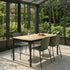 Kirra Dining Table Noir & 4 Patio Chair no. One van sackit buiten gestyled
