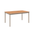 Kirra Dining Table 150x90 in Taupe van sackit op een witte achtergrond