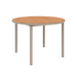Kirra Dining Table Ø110 in Taupe van sackit op een witte achtergrond
