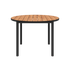 Kirra Dining Table Ø110 in Noir van sackit op een witte achtergrond