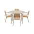 Kirra Dining Table Ø110 Ceramic & 4 Kirra Patio Chair