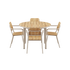 Kirra Dining Table Ø110 & 4 Kirra Patio Chair