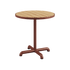 Kirra Café Table in Chestnut van sackit tegen een neutrale achtergrond