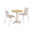 Kirra Cafe Table Taupe & 2 Patio Chair No. One