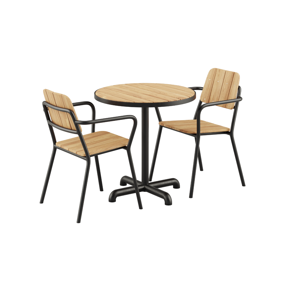 Kirra Cafe Table & 2 Kirra Patio Chair