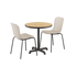 Kirra Cafe Table Noir & 2 Patio Chair No. One