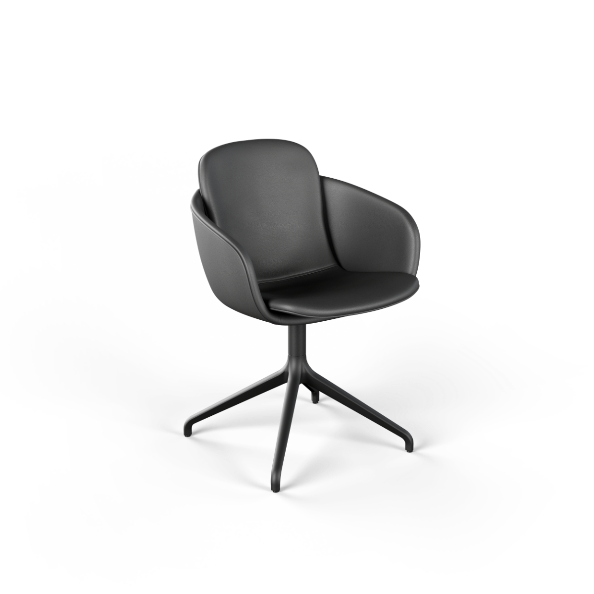 Chair no. One S2 Black Swivel
