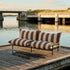 Mollis Lounge Sofa 2 Seater in Renesse Chestnut van sackit op een terras