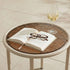Mollis Side Table Ø50 in Taupe van sackit buiten bij natuurlijk licht