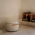 sackit Pouf Indoor in Corduroy Beige binnen bij natuurlijk licht