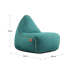 Turquoise outdoor lounge stoel van sackit met brede zitting hoge rugleuning en zachte bekleding voor comfortabel ontspannen binnen en buiten