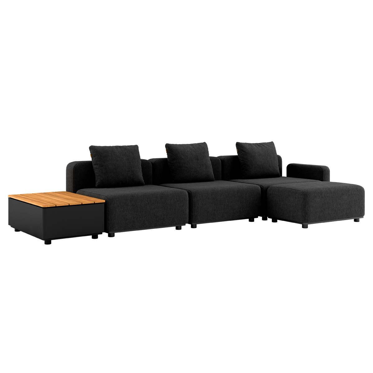 Cobana Lounge Sofa - 3 seater w/ Patio Storage Table