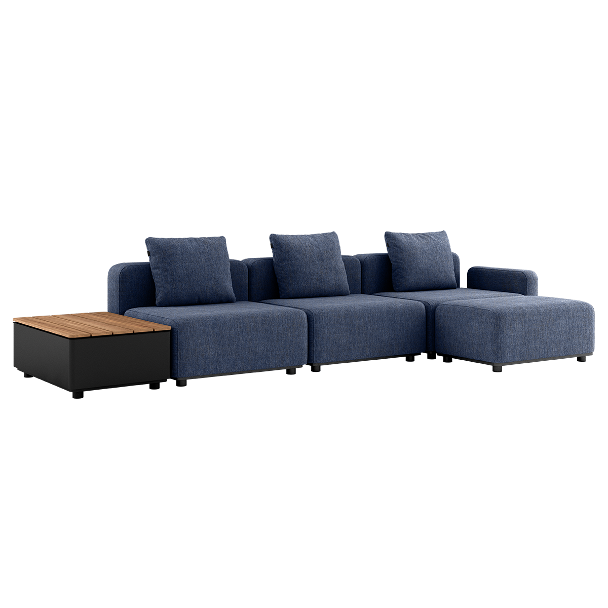 Cobana Lounge Sofa - 3 seater w/ Patio Storage Table