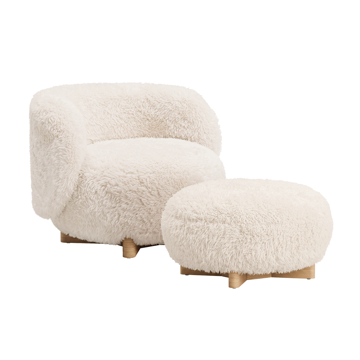 Favn Lounge Chair & Pouf