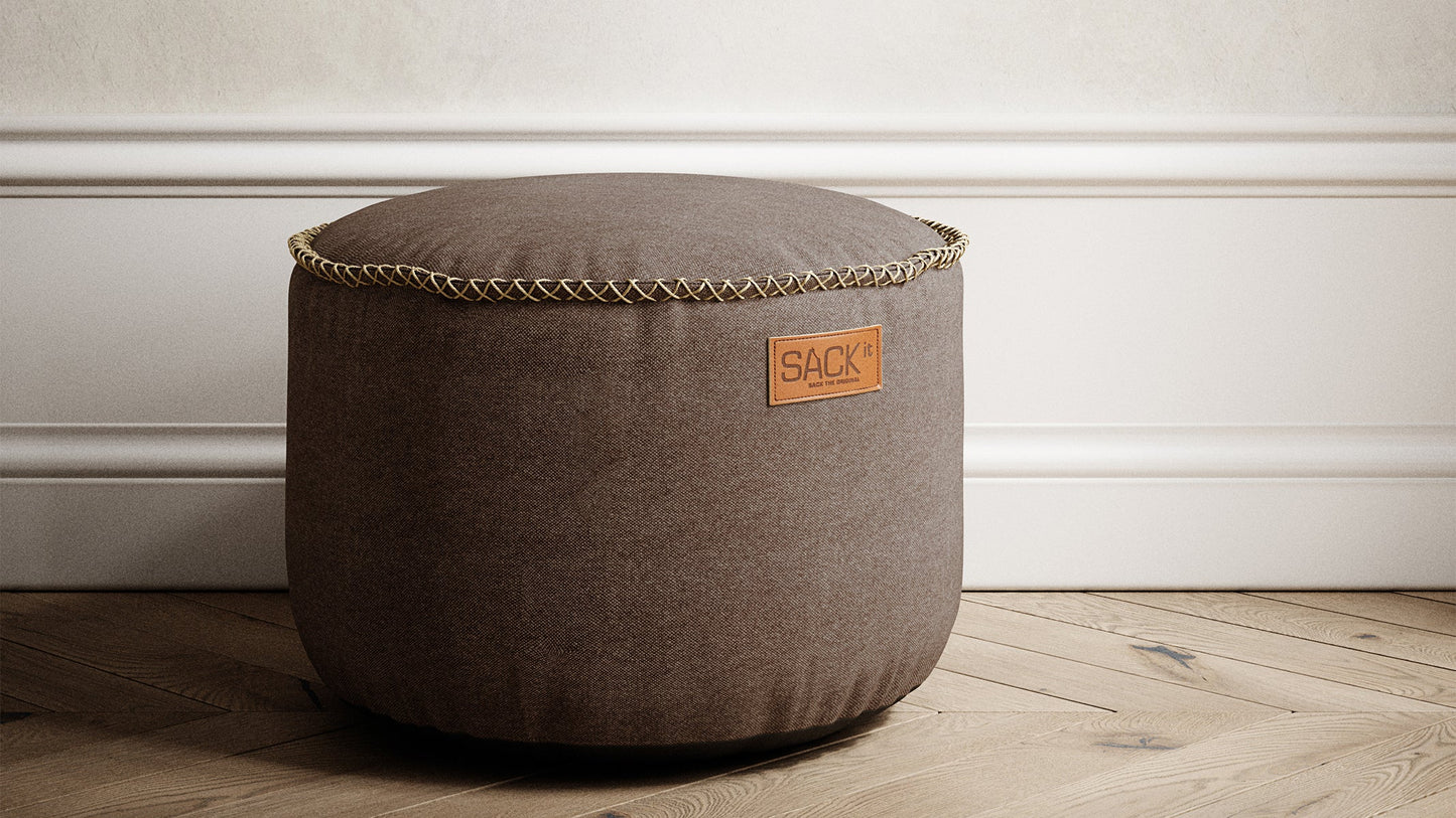Canvas Pouf 2 Pack - Poef voor binnen