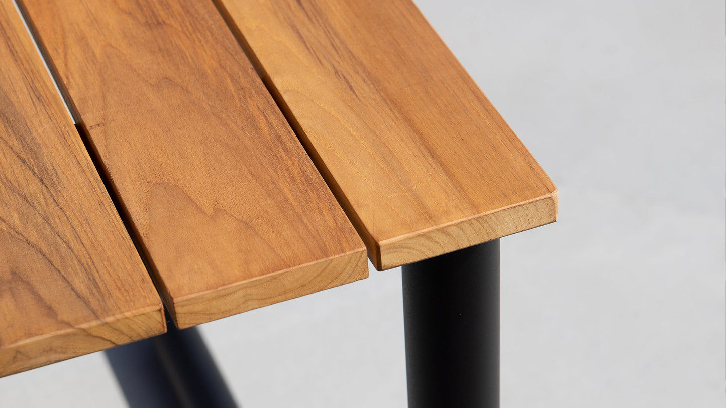 Patio Dining Table - 210x90 - Eettafel voor de tuin van teakhout en aluminium