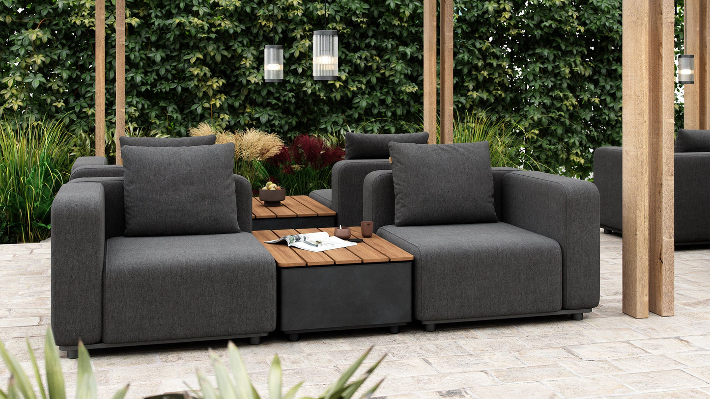 Patio Storage Table - Loungemodule – Buitentafel met Opbergruimte