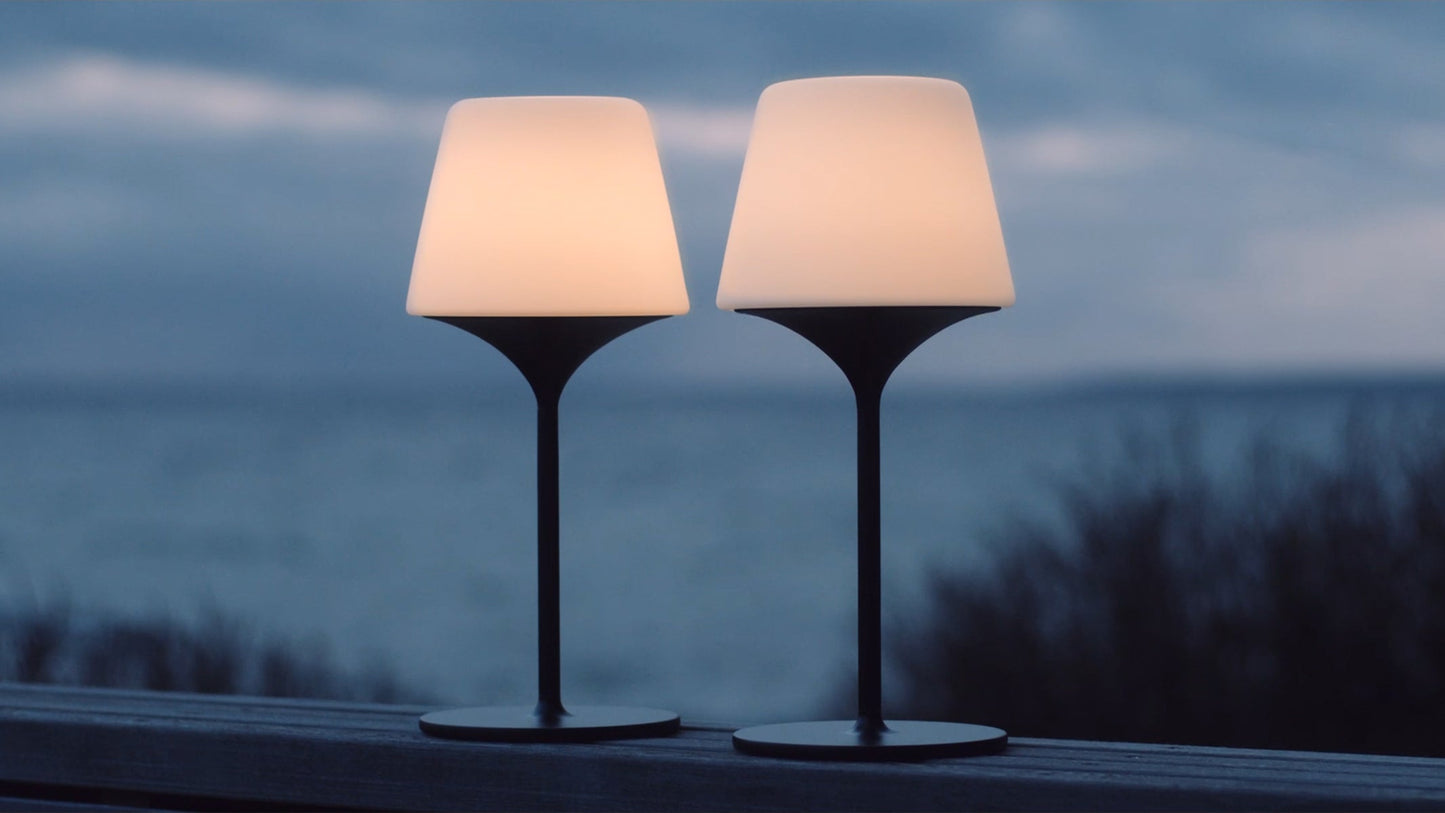 Ambience - Lamp Intelligent & Aalborg base - Indoor/Outdoor lamp met lampvoet in glas en staal