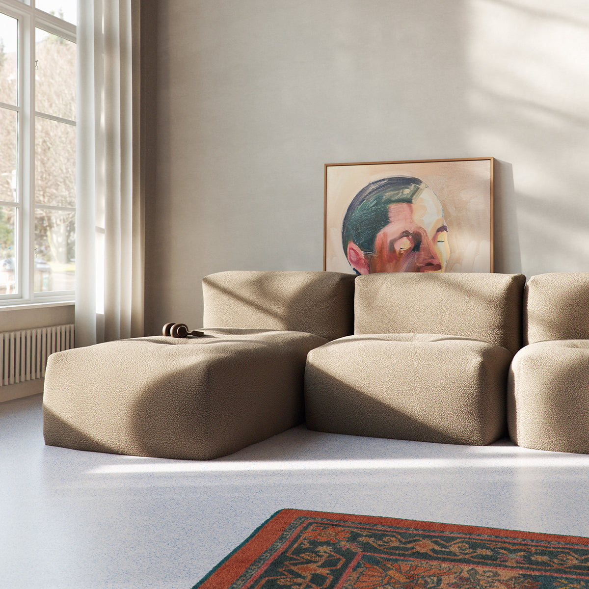 Soft Sofa Indoor - 3 Seater w/ Lounger - Een modulaire bank met zacht comfort