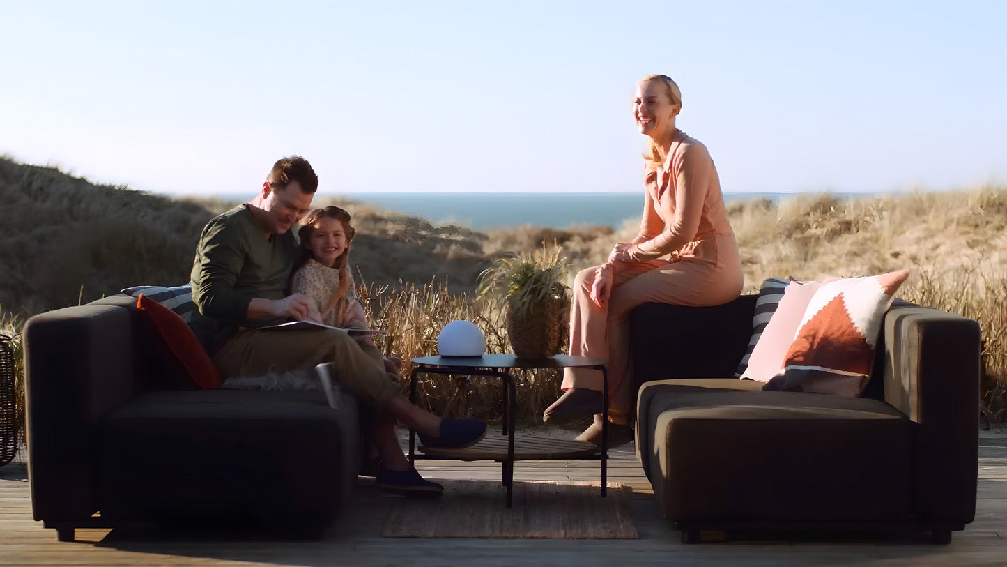 Cobana Lounge Sofa - 3 seater w/ Patio Storage Table - Loungebank voor buitenhuik