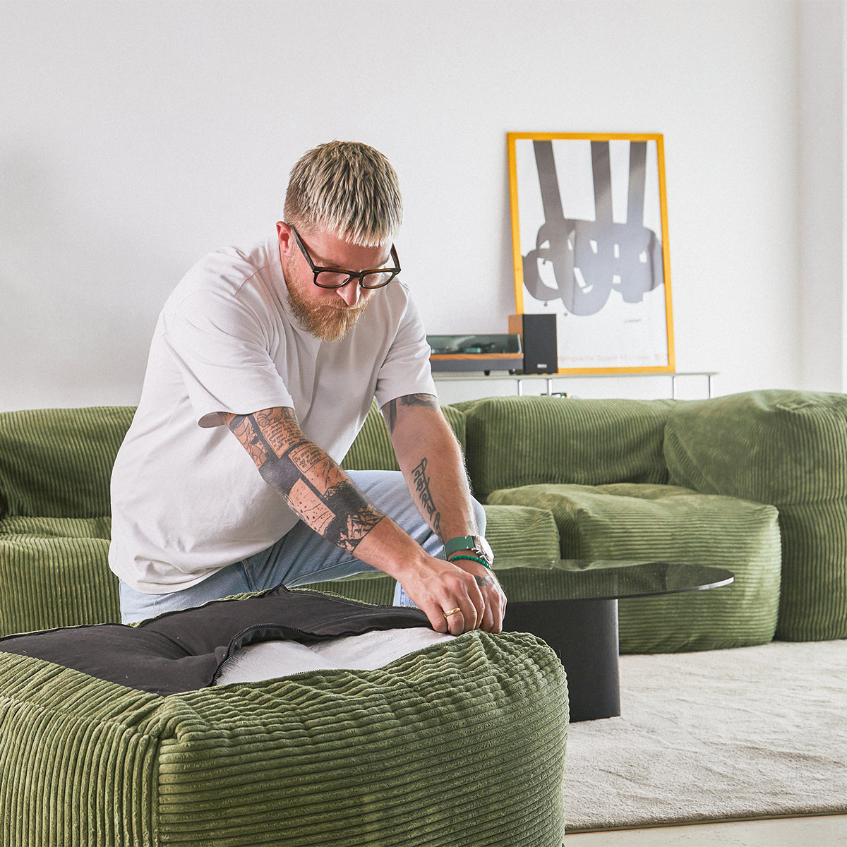 Soft Sofa Indoor - 3 Seater w/ Lounger - Een modulaire bank met zacht comfort