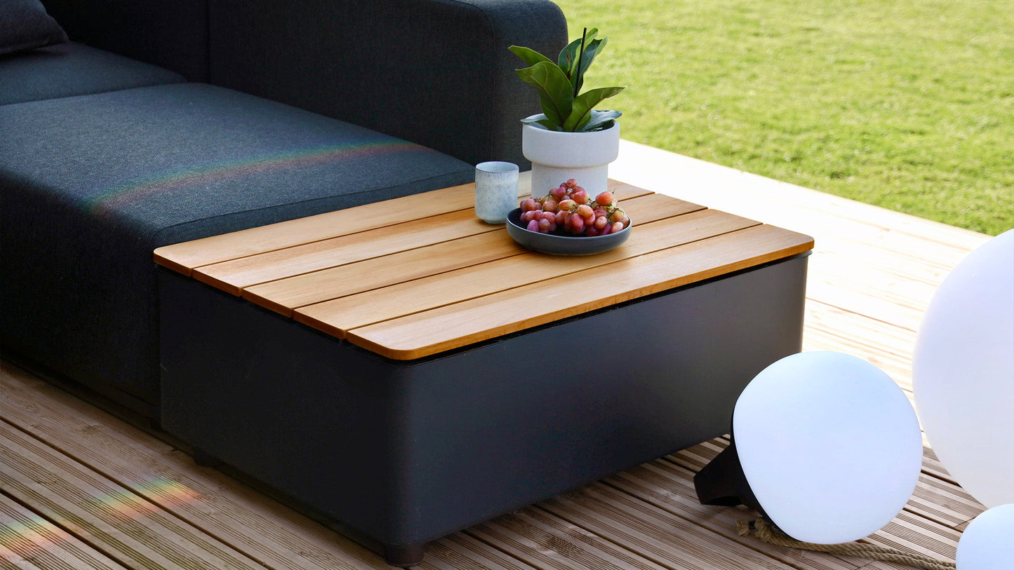 Patio Storage Table - Loungemodule – Buitentafel met Opbergruimte