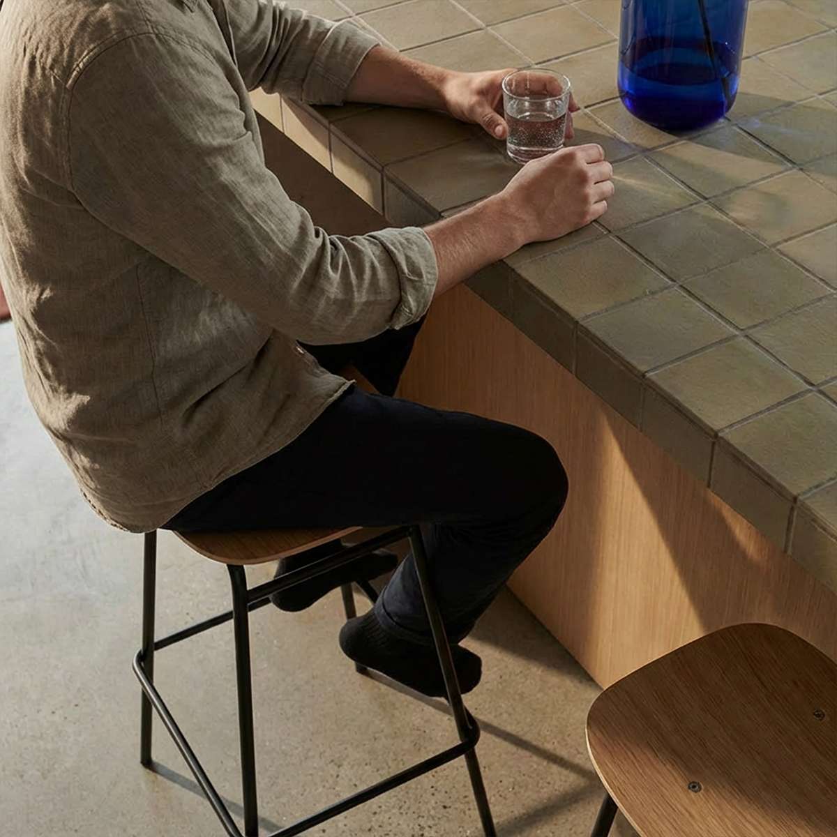Frame Bar Stool - Wood