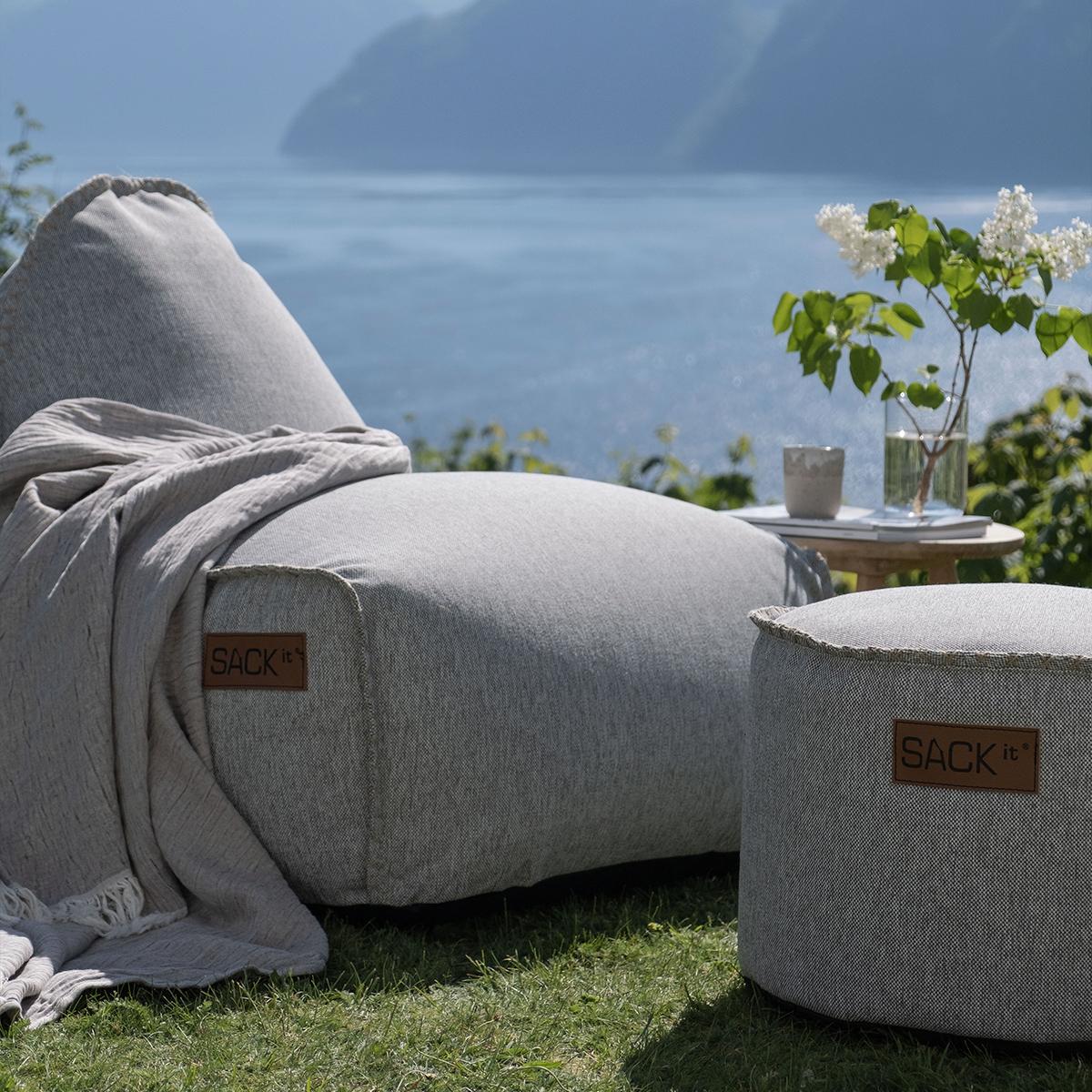 Cobana Lounge Chair - Sand Melange (Linen stitches)