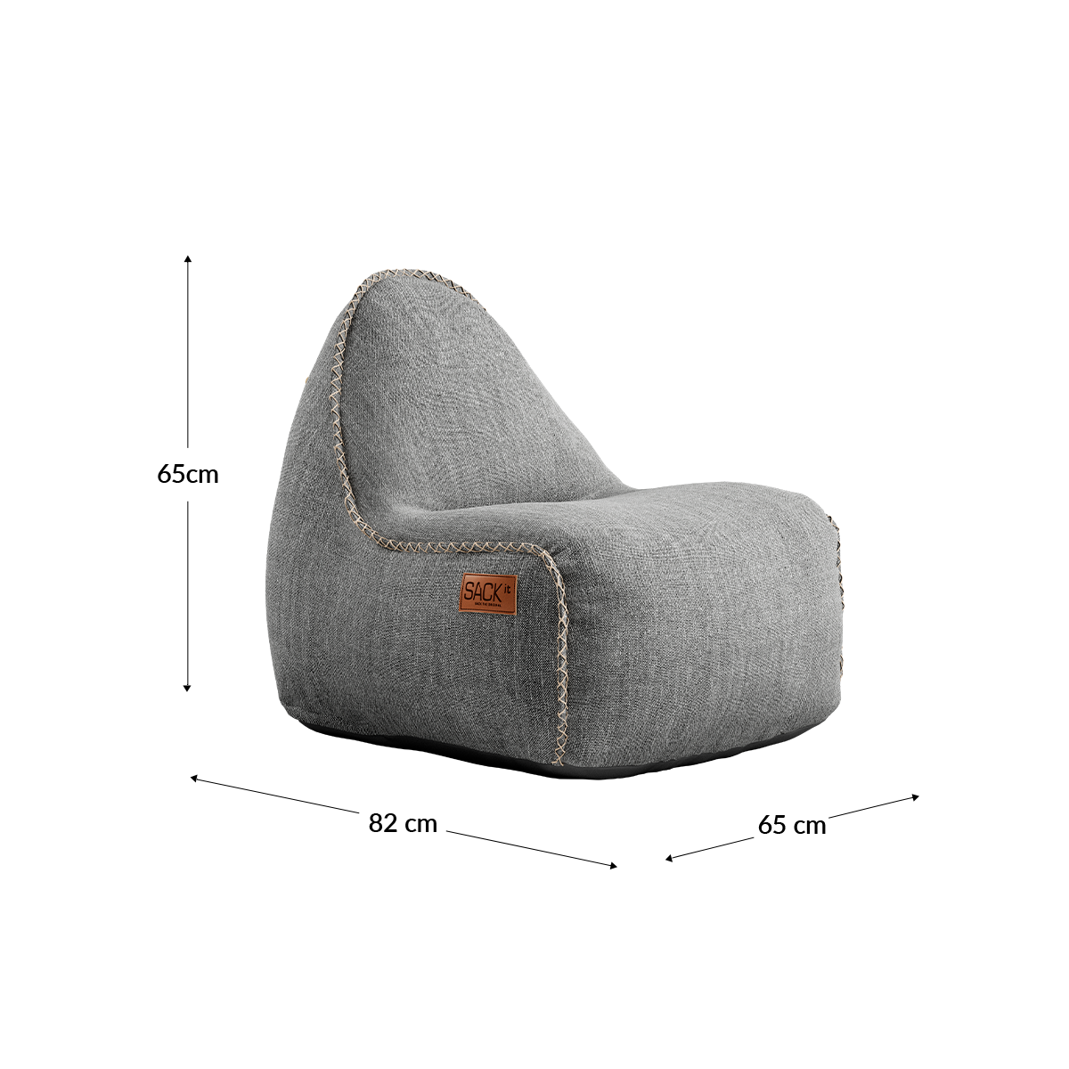 Cobana Junior Lounge Chair - Light Grey