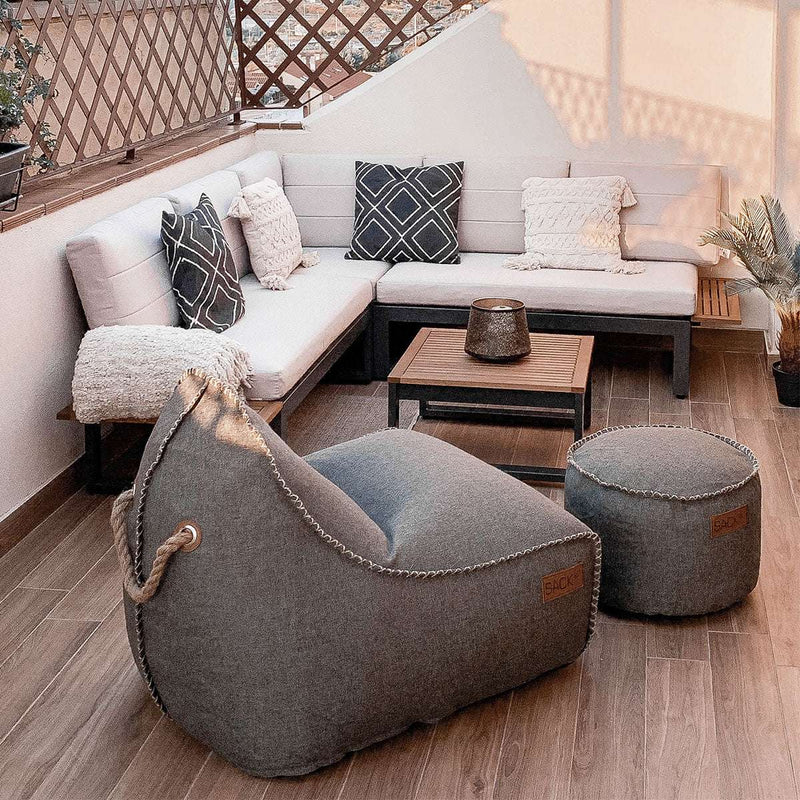 Cobana Pouf - Light Grey