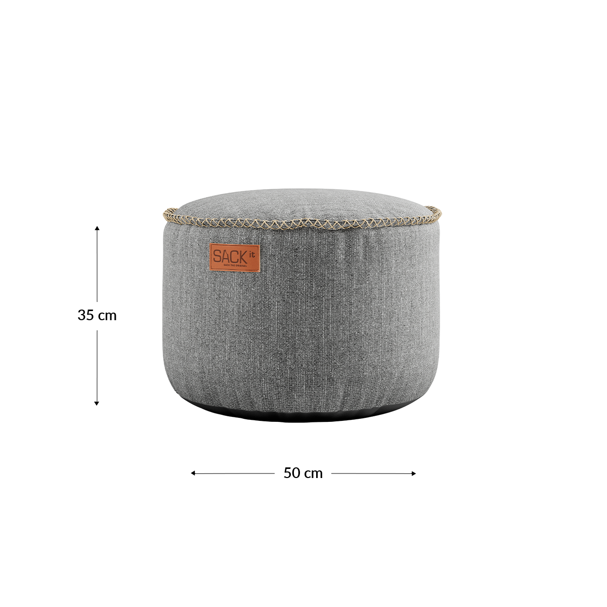 Cobana Pouf - Light Grey