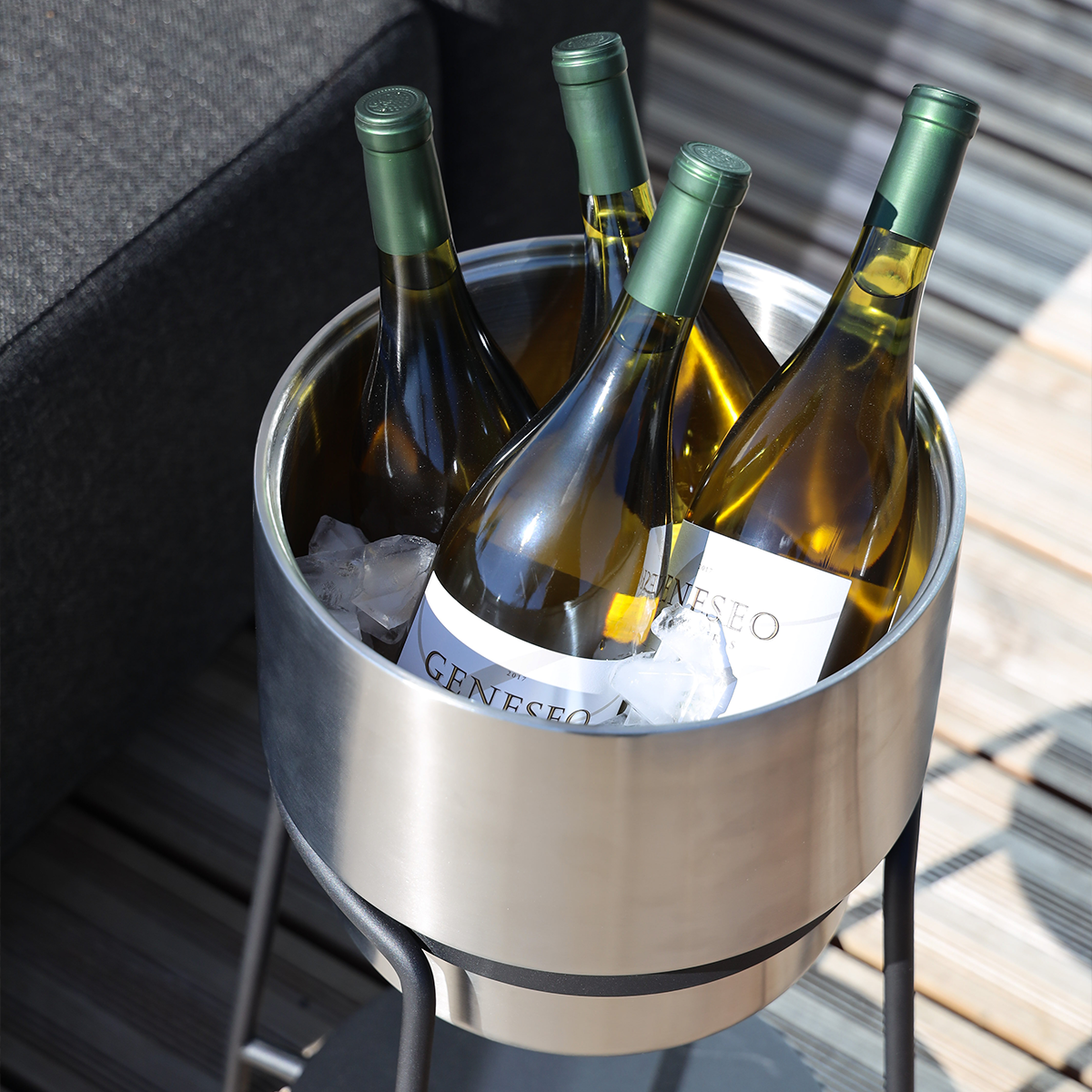 Patio Accessory Stand Ø22 + Wine Bucket Ø22