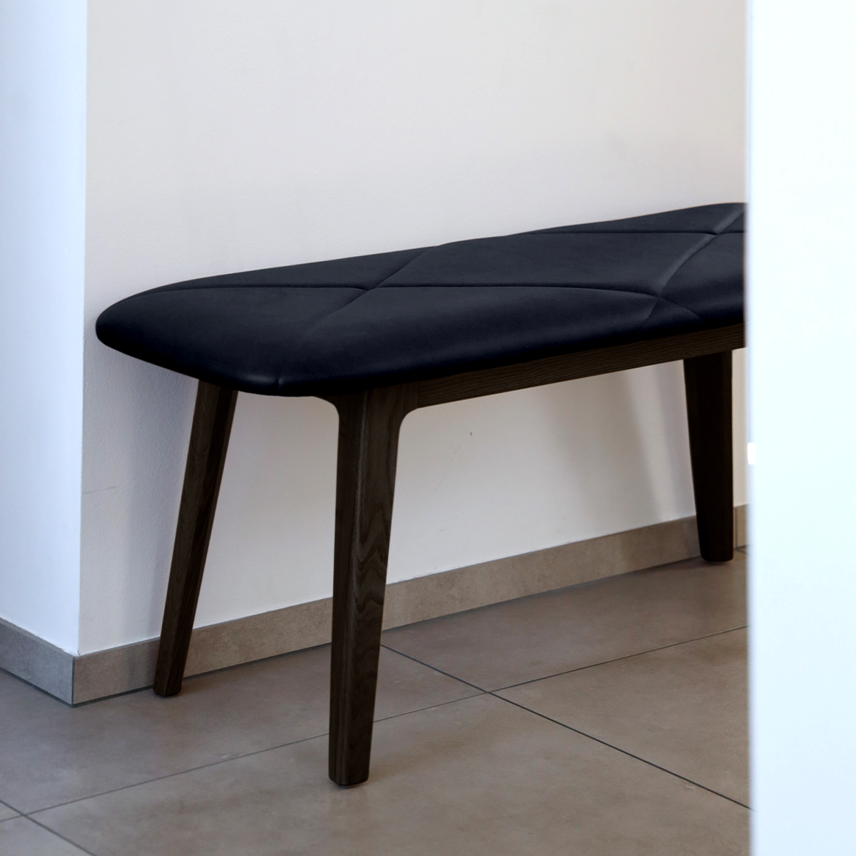 Nordic Bench - Dark Stained Oak