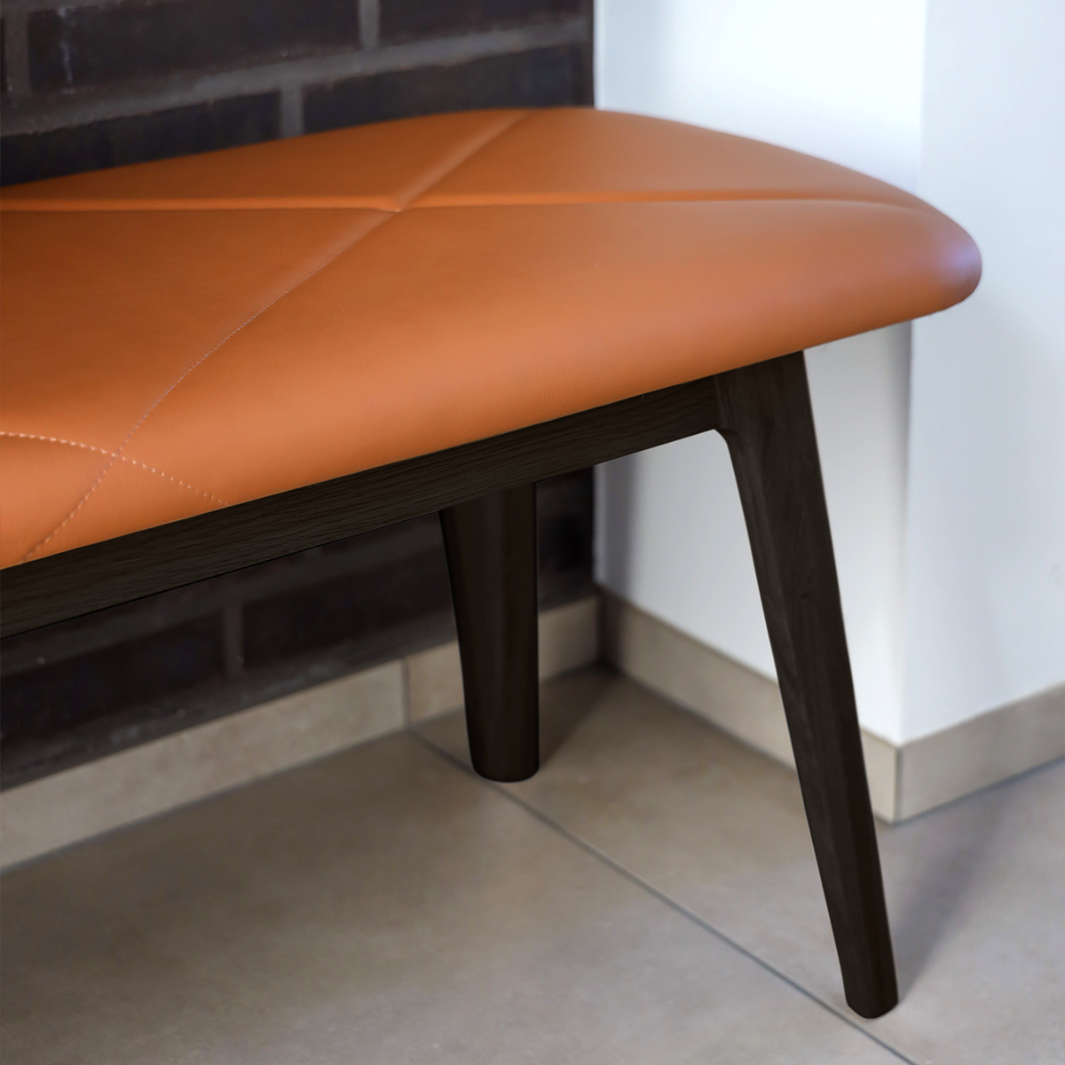Nordic Bench - Dark Stained Oak