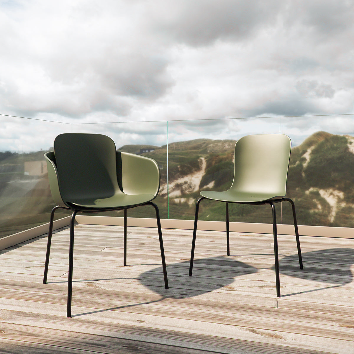 Kirra Dining Table Taupe & 6 Patio Chair no. One - Tuinmeubelset met 6 stoelen