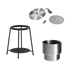 Patio Accessory Stand Ø22 + Wine Bucket w/ Accessories