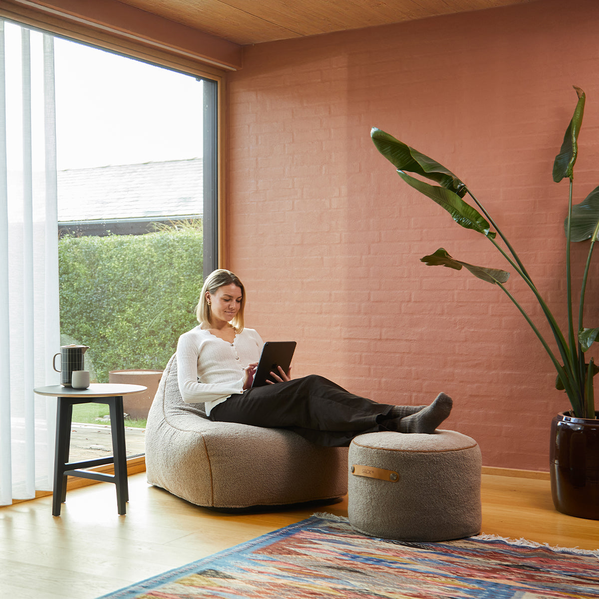 sackit Pouf Indoor - Indoor poef als voetenbank of bijzettafel