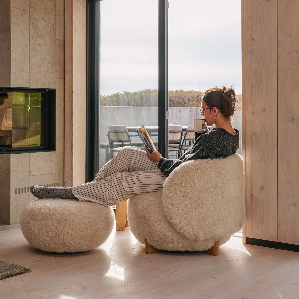 Favn Lounge Chair & Pouf