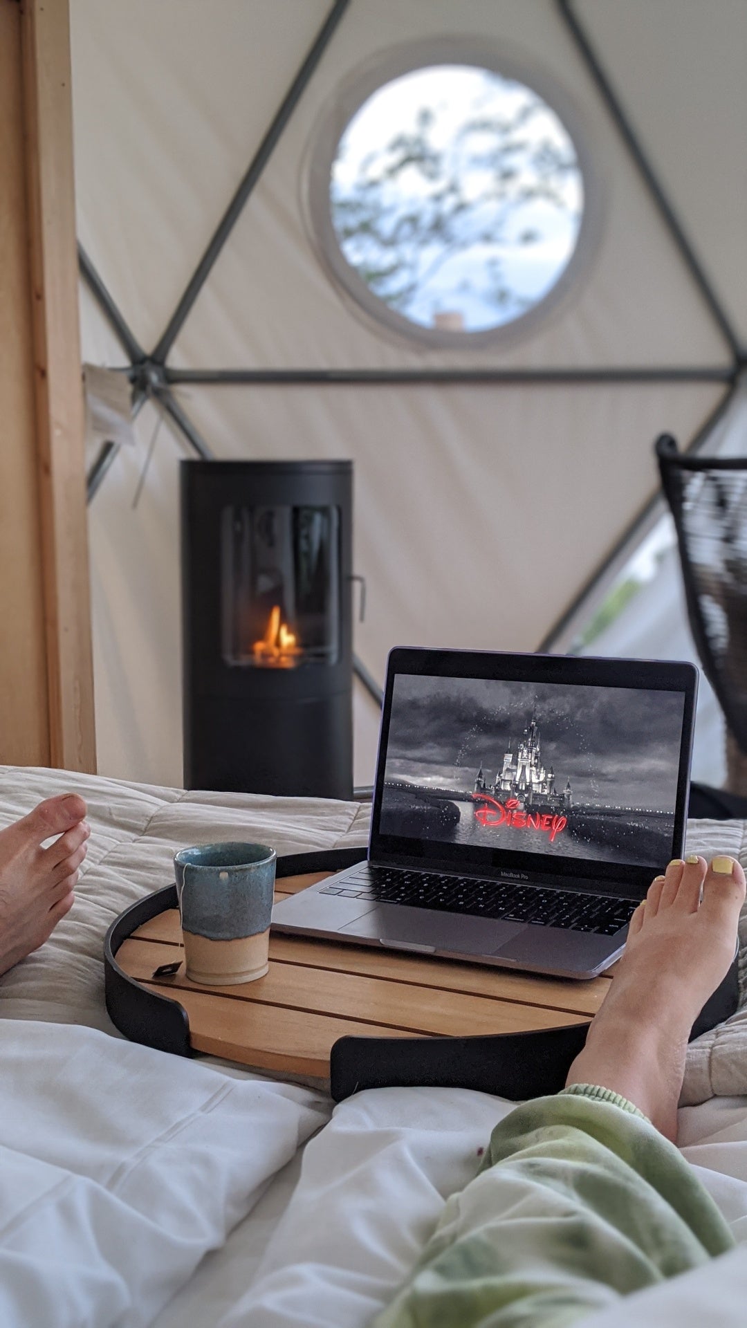 SACKit serveerblad in glampingtenten bij Mariager Camping