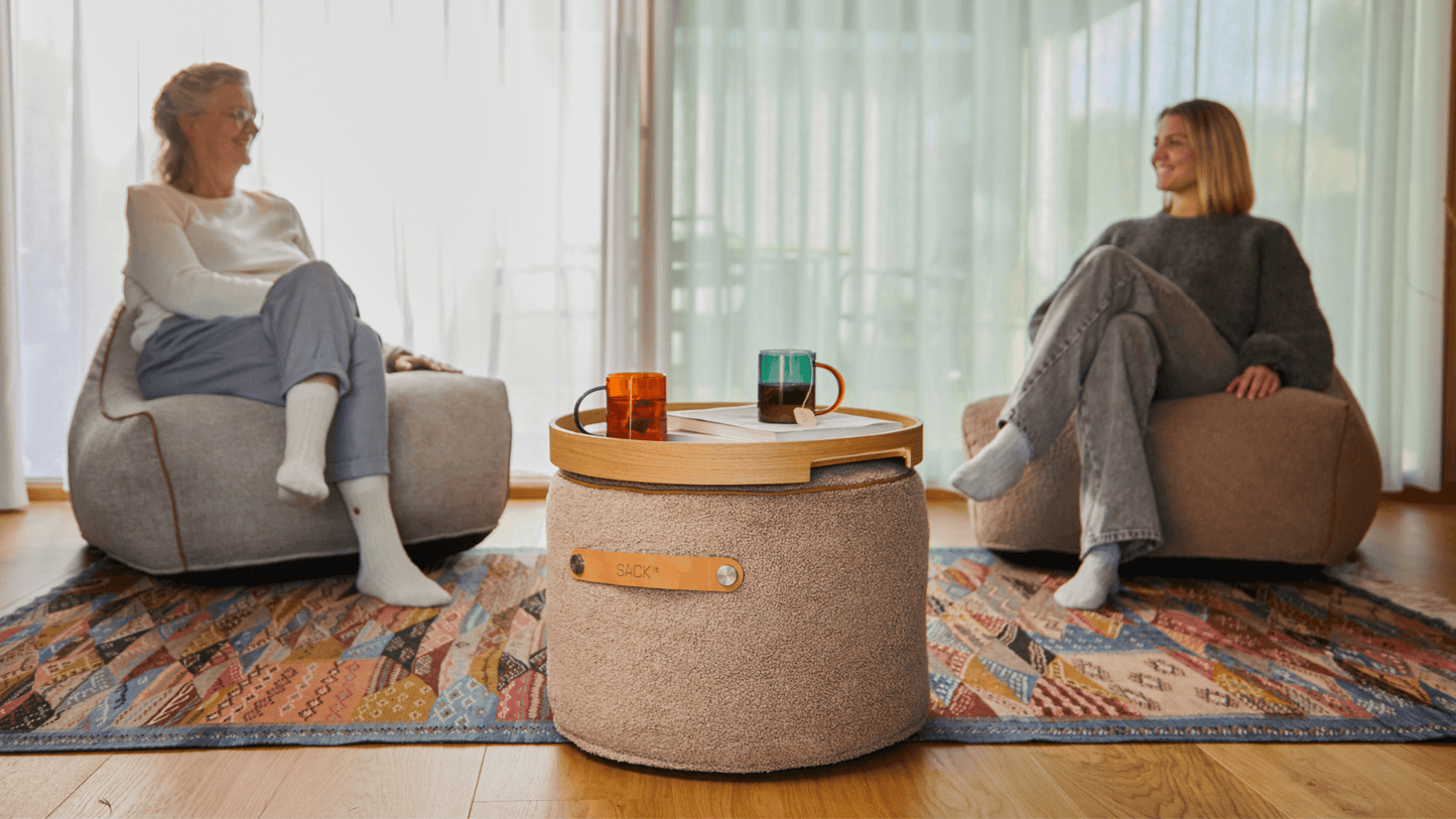 SACKit Pouf Indoor - Indoor poef als voetenbank of bijzettafel