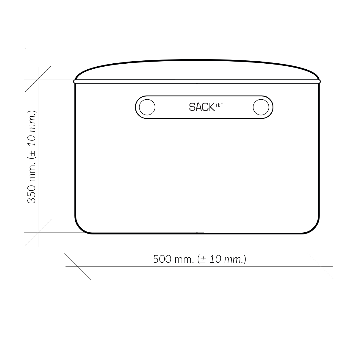 Afmetingen van sackit Pouf Indoor