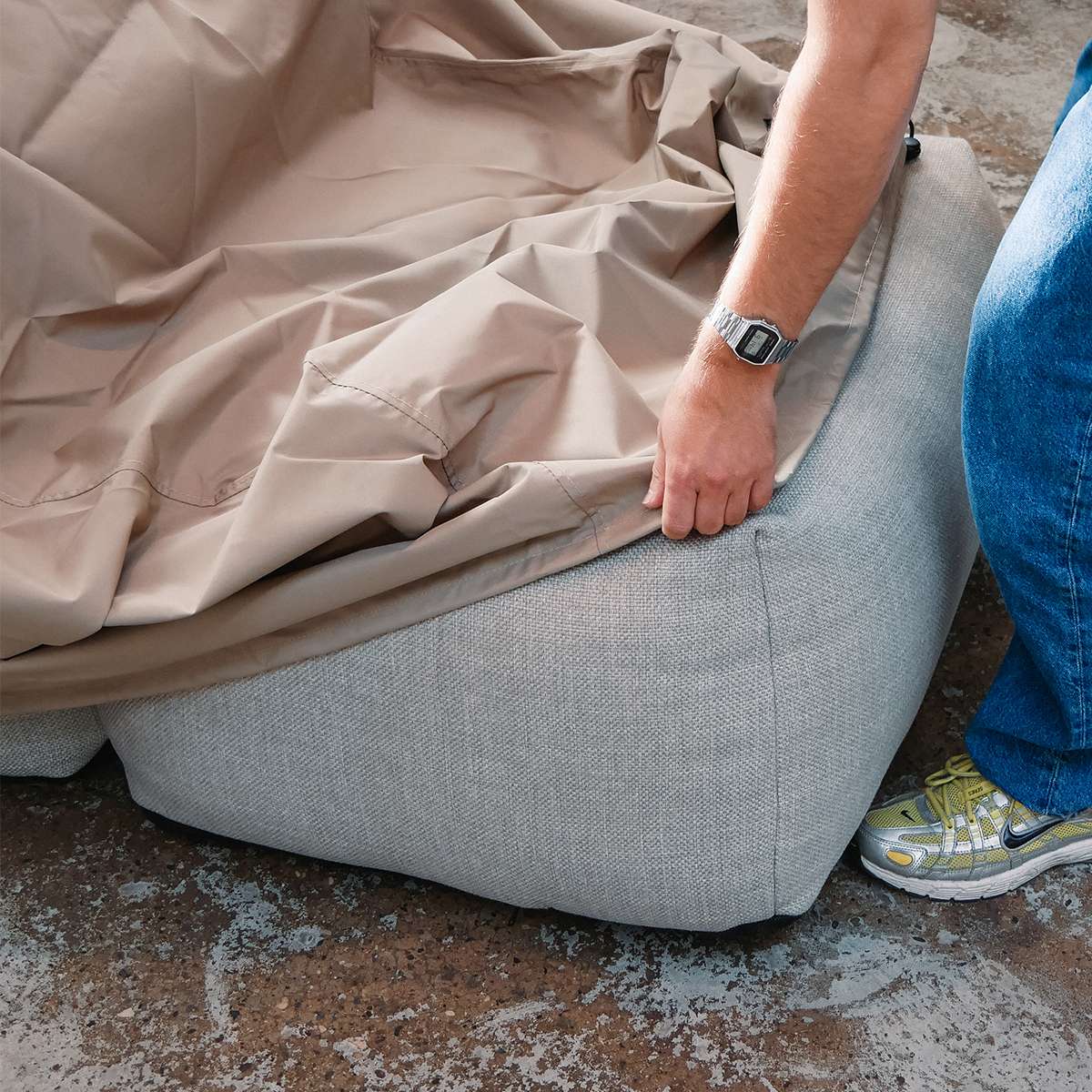 Soft Sofa Outdoor Winter Cover Sand - Lounger